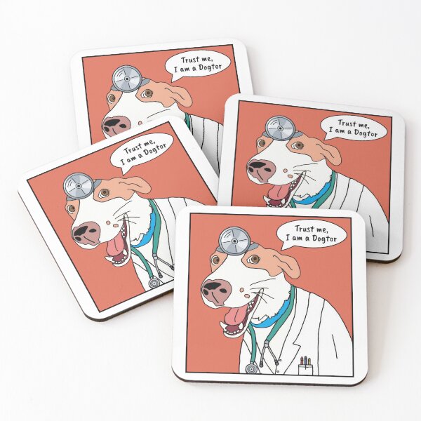 Item preview, Trust Me I Am A Dogtor Funny Red Graphic designed and sold by Groovythought.