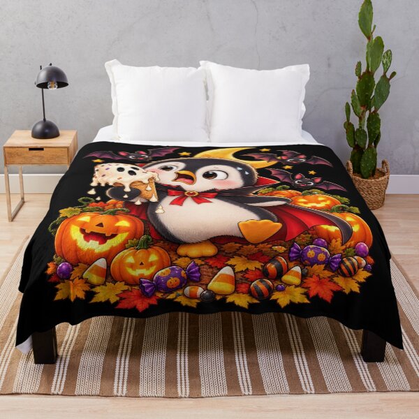 Item preview, Funny Halloween Vampire Penguin – Melting Ghost Ice Cream designed and sold by Haji  Kamora.