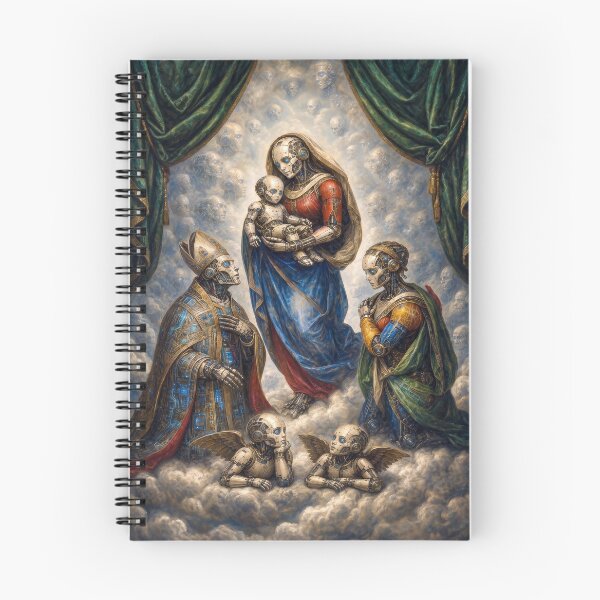 Item preview, The Sistine Cyborg Madonna — Cyber Renaissance Fine Art Poster designed and sold by DMarquiseArt.