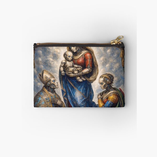 Item preview, The Sistine Cyborg Madonna — Cyber Renaissance Fine Art Poster designed and sold by DMarquiseArt.