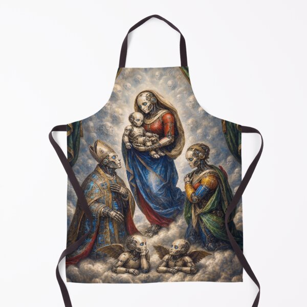 Item preview, The Sistine Cyborg Madonna — Cyber Renaissance Fine Art Poster designed and sold by DMarquiseArt.
