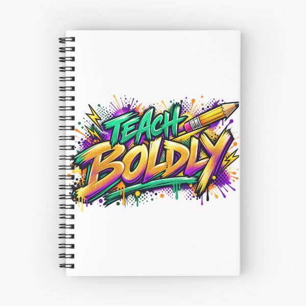 Item preview, Teach Boldly — Inspirational Street-Art Teacher Design designed and sold by CaribChroma.