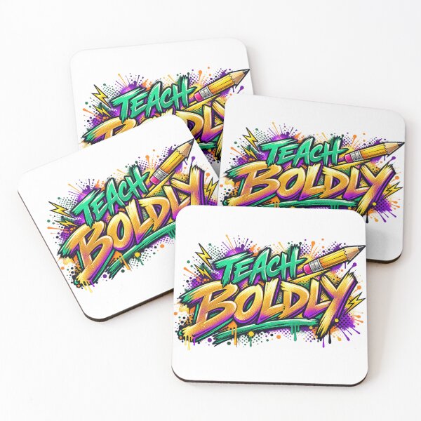 Item preview, Teach Boldly — Inspirational Street-Art Teacher Design designed and sold by CaribChroma.