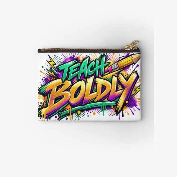 Item preview, Teach Boldly — Inspirational Street-Art Teacher Design designed and sold by CaribChroma.
