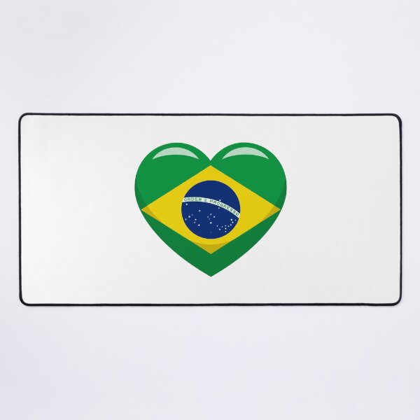 Item preview, Brazilian Flag Heart / I Love Brazil (On White) designed and sold by STUDIO-72.