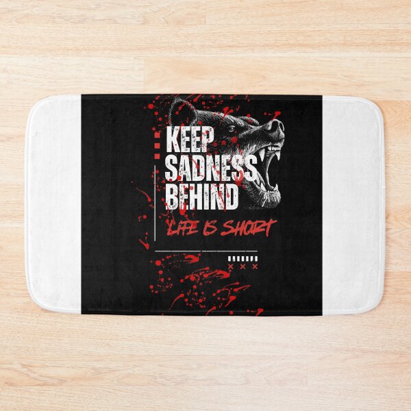 Item preview, Keep Sadness Behind - Lion Motivational Graphic Design designed and sold by PositiveEcho.