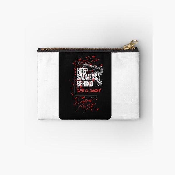 Item preview, Keep Sadness Behind - Lion Motivational Graphic Design designed and sold by PositiveEcho.