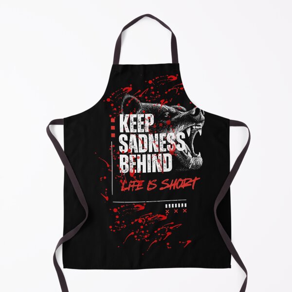 Item preview, Keep Sadness Behind - Lion Motivational Graphic Design designed and sold by PositiveEcho.