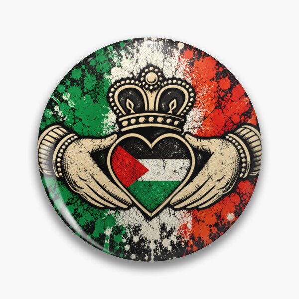 Item preview, Ireland Palestine Solidarity Claddagh Tricolour  designed and sold by Urban-Celt.