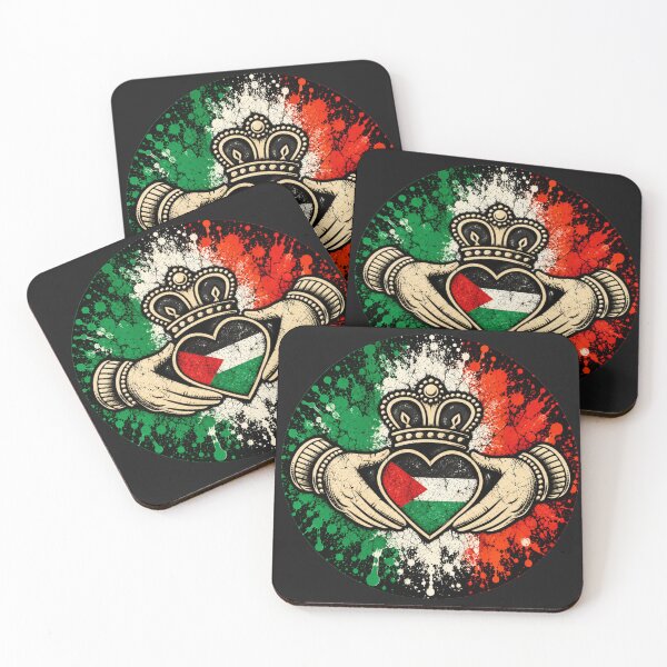 Item preview, Ireland Palestine Solidarity Claddagh Tricolour  designed and sold by Urban-Celt.
