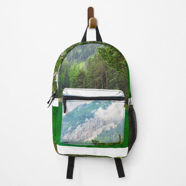 Item preview, Vibrant emerald green water of Grüner See lake in Styria Austria with pine forest and mountains designed and sold by goceris.