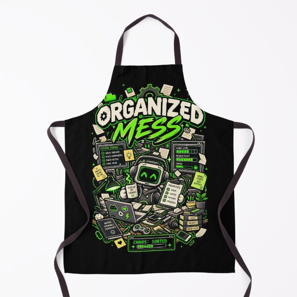 Item preview, Organized Mess – Retro Pixel Chaos Humor designed and sold by Mad Factory Designs.