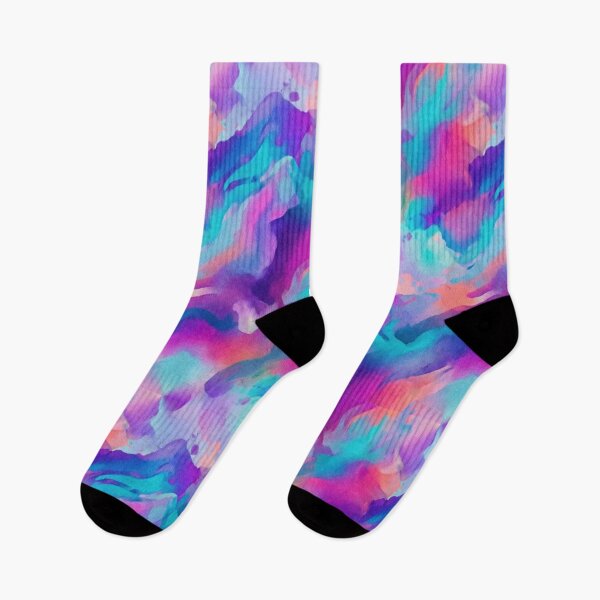 Item preview, Waves of Abstract Neon Dreamscape Fluid Art Colorful Psychedelic Seamless Pattern. designed and sold by Giulivo Store Graphic.