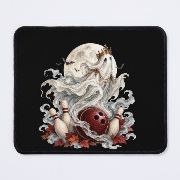 Item preview, Ghost Bowling Halloween – Spooky Watercolor Bowling Design designed and sold by VikArt7.