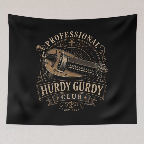 Item preview, Professional Hurdy Gurdy Club Shirt | Hurdy Gurdy Player Gift | Medieval Folk Music T-Shirt | Traditional Instrument Musician designed and sold by AW2 Designs.