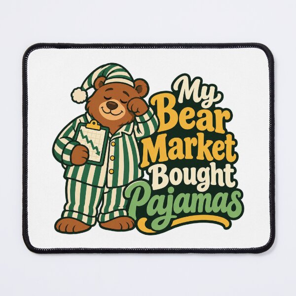 Item preview, Bear Market Pajamas Funny Finance Cartoon Art designed and sold by Bikivuno.