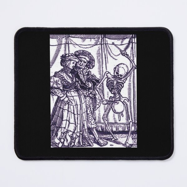 Item preview, Medieval Dance of Death - Danse Macabre Woodcut (violet version) designed and sold by Dungeon-Shop.