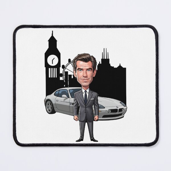 Item preview, Caricature of Pierce Brosnan in London designed and sold by vectorlove.
