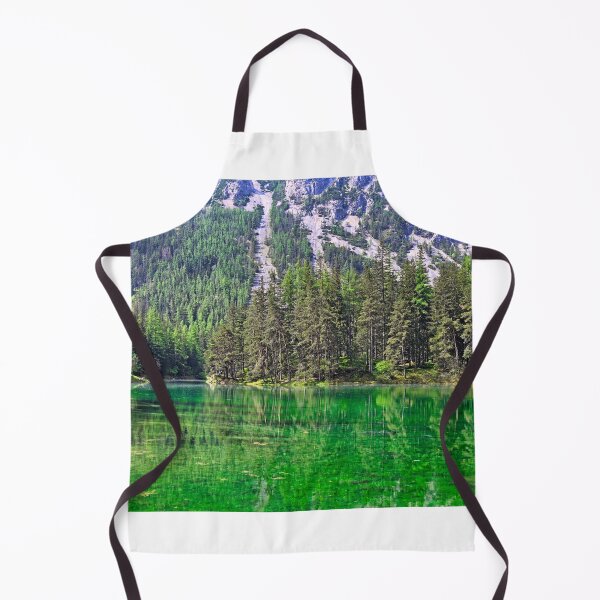 Item preview, Pristine emerald green water of Gruner See lake with forest reflection in Styria Austria designed and sold by goceris.