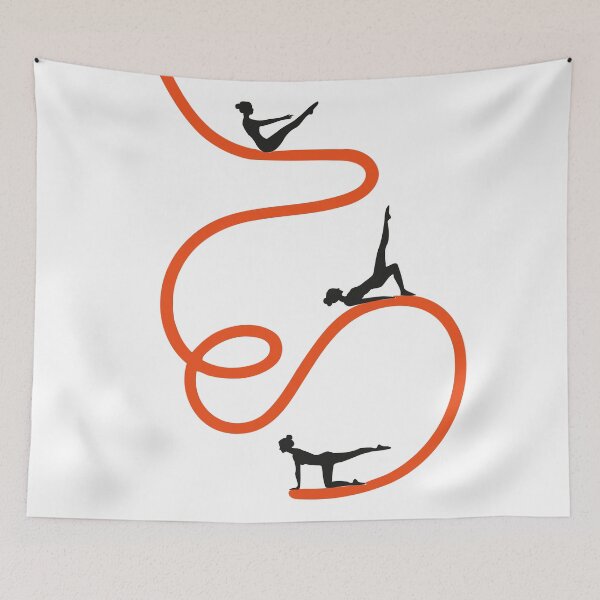Item preview, Pilates Art Print | Minimalist Fitness Art | Modern Woman Exercise Print | Pilates Lover Gift designed and sold by Studio pod Burom.
