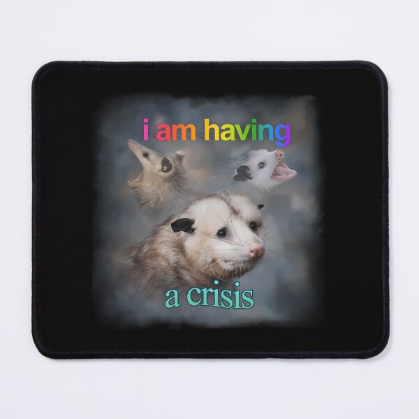 Item preview, I Am Having A Crisis Possum Word Art designed and sold by MissionOne.