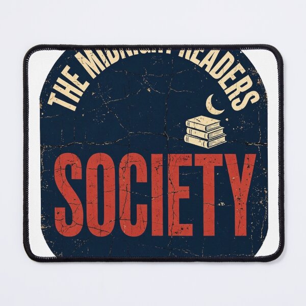 Item preview, The Midnight Readers Society Shirt - Funny Book Lover Badge Tee designed and sold by KERK Art and Design.