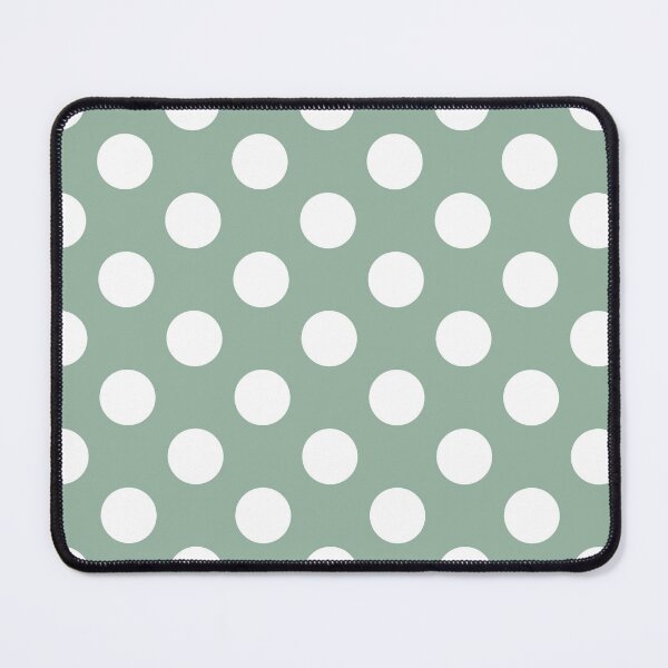 Item preview, Large white polka dots on olive green designed and sold by Nolan6.