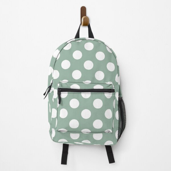 Item preview, Large white polka dots on olive green designed and sold by Nolan6.