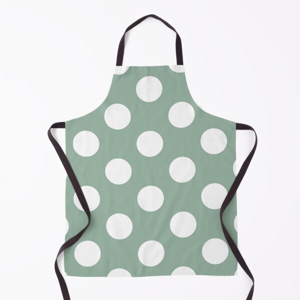 Item preview, Large white polka dots on olive green designed and sold by Nolan6.