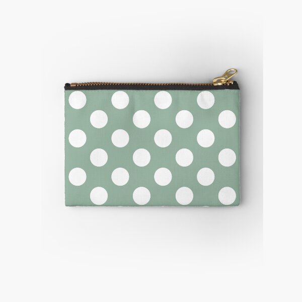 Item preview, Large white polka dots on olive green designed and sold by Nolan6.