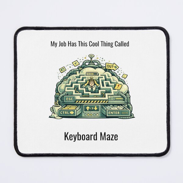 Item preview, Keyboard Maze Office Humor designed and sold by SillentDesign.