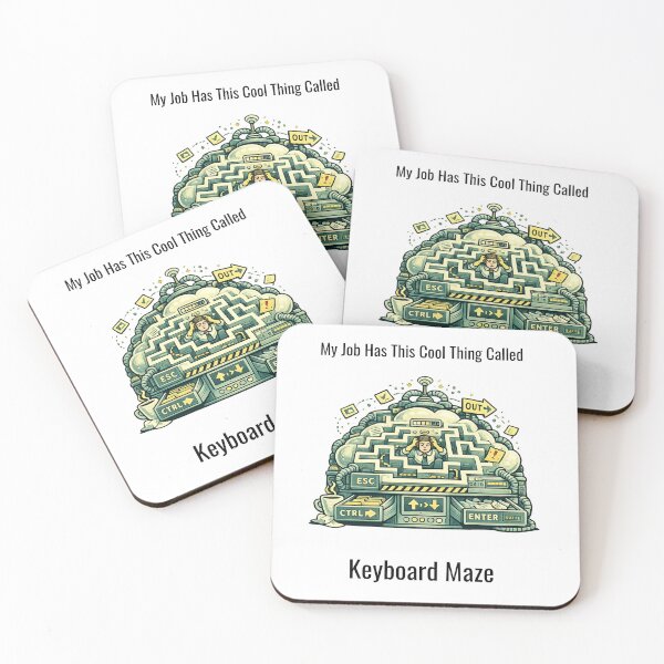 Item preview, Keyboard Maze Office Humor designed and sold by SillentDesign.