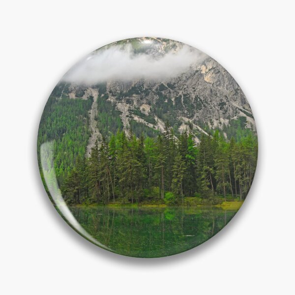 Item preview, Emerald crystal clear water of Grüner See lake in Tragöß Styria Austria with Hochschwab mountains designed and sold by goceris.