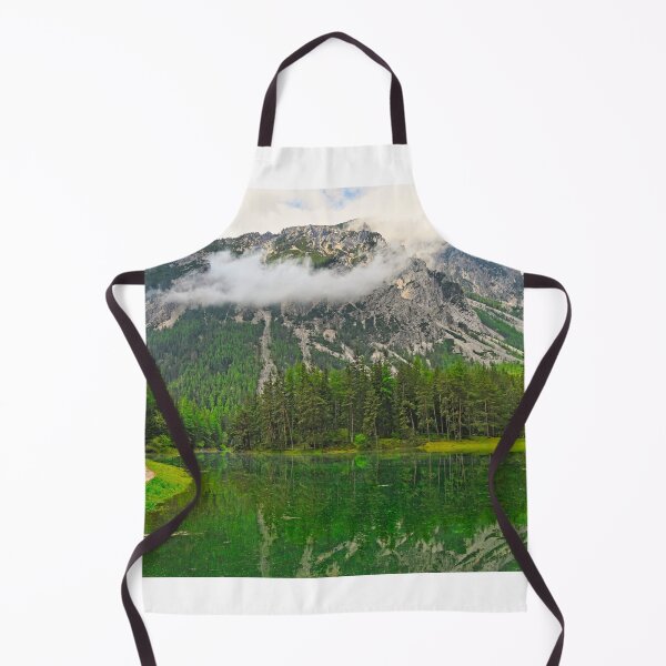 Item preview, Emerald crystal clear water of Grüner See lake in Tragöß Styria Austria with Hochschwab mountains designed and sold by goceris.