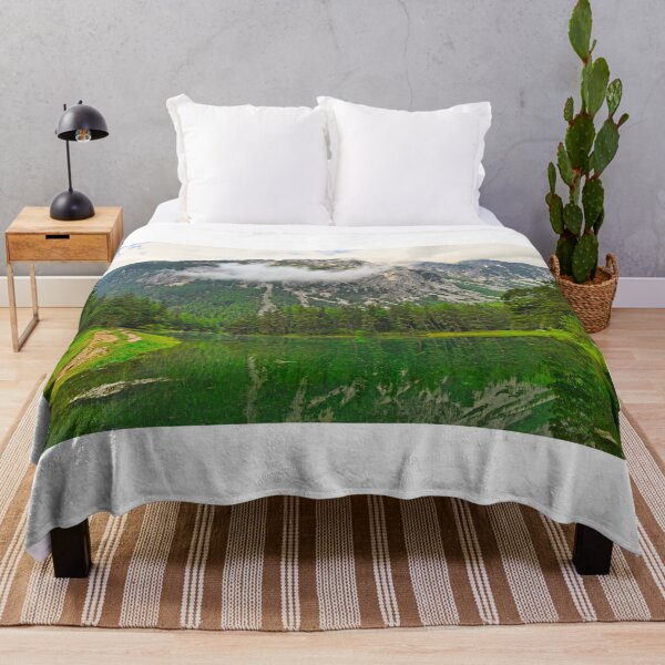 Item preview, Emerald crystal clear water of Grüner See lake in Tragöß Styria Austria with Hochschwab mountains designed and sold by goceris.