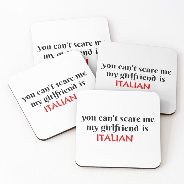 Item preview, you can't scare me my girlfriend is Italian funny gift   designed and sold by GlobalPrintArt.