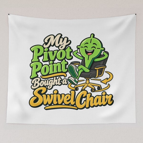 Item preview, Pivot Point Swivel Chair Trading Cartoon Joke designed and sold by Bikivuno.