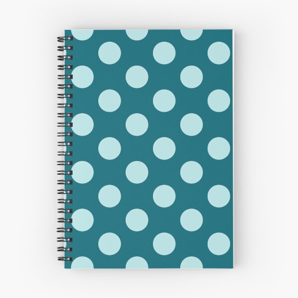 Item preview, Large aqua blue polka dots on teal designed and sold by Nolan6.