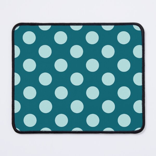 Item preview, Large aqua blue polka dots on teal designed and sold by Nolan6.
