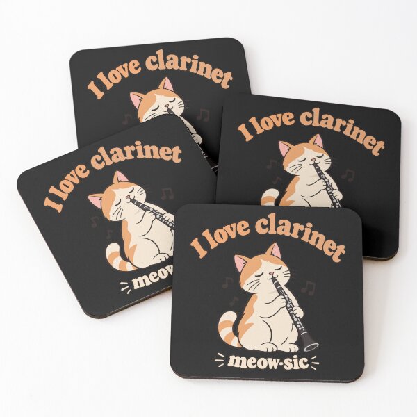 Item preview, i love clarinet meow-sic designed and sold by Konvero.
