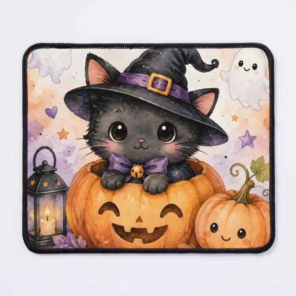 Item preview, You’re Purr-fectly Spooky – Cute Halloween Black Cat Witch designed and sold by blankTeeShirt.