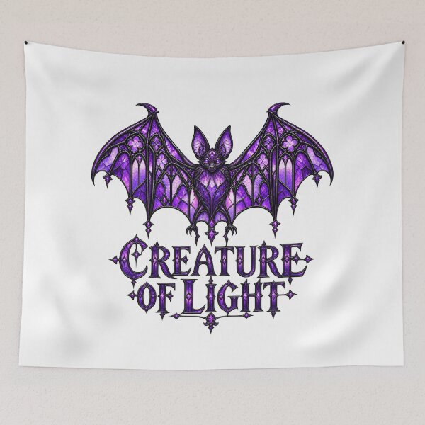 Item preview, Gothic stained glass bat designed and sold by CleanLine Studio.