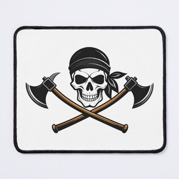 Item preview, Pirate Skull Cross Axes Illustration designed and sold by BetweenForms.