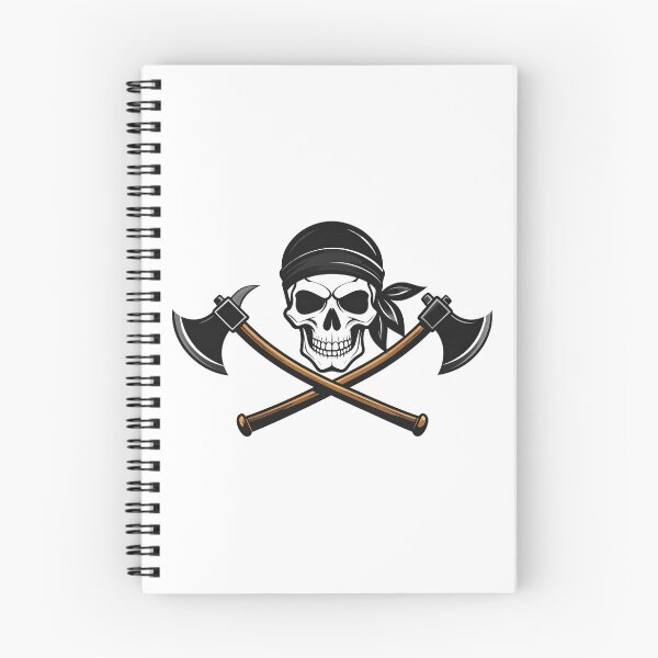 Item preview, Pirate Skull Cross Axes Illustration designed and sold by BetweenForms.