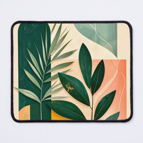 Item preview, Boho Terracotta Geometric Leaf Relief designed and sold by Vicky Brago-Mitchell®.