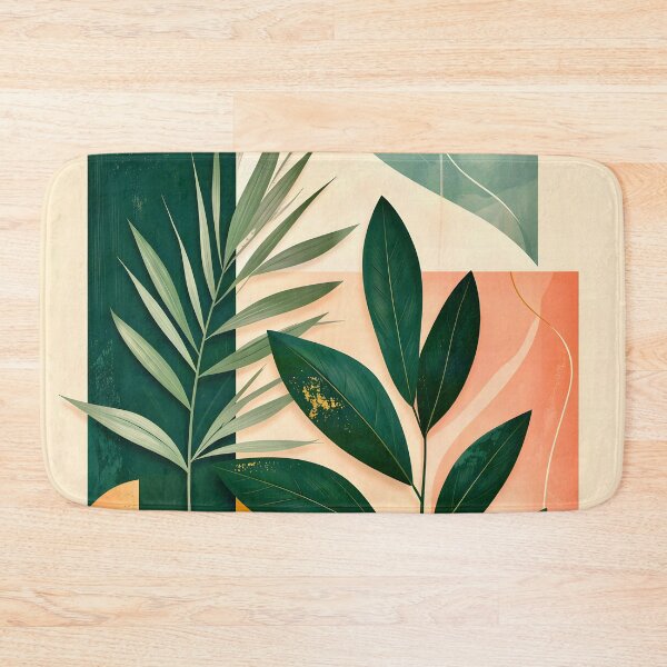 Item preview, Boho Terracotta Geometric Leaf Relief designed and sold by Vicky Brago-Mitchell®.