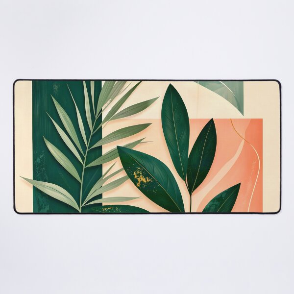 Item preview, Boho Terracotta Geometric Leaf Relief designed and sold by Vicky Brago-Mitchell®.