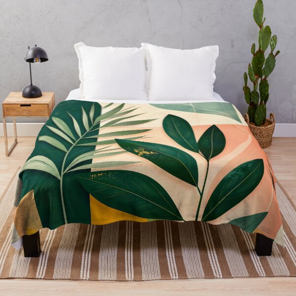 Item preview, Boho Terracotta Geometric Leaf Relief designed and sold by Vicky Brago-Mitchell®.