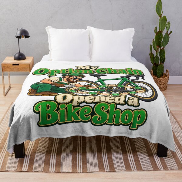 Item preview, Option Chain Bike Shop Funny Trading Cartoon designed and sold by Bikivuno.