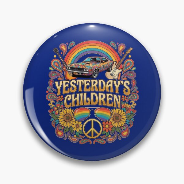 Item preview, Yesterday's Children Vintage 70s Retro Peace Sign Classic Muscle Car Music Gift designed and sold by Evelashop.